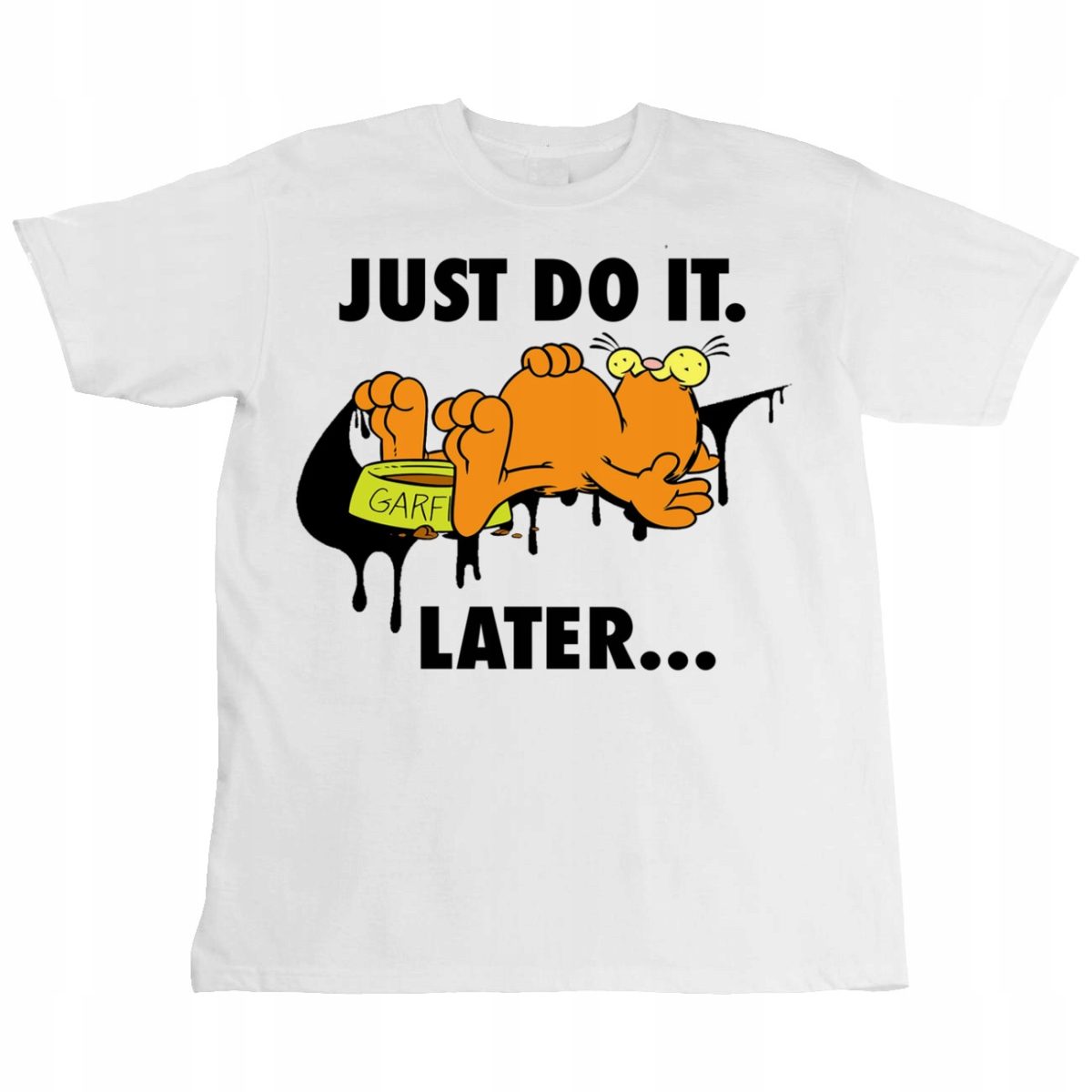 T-Shirt KOSZULKA GARFIELD JUST DO IT L 0768