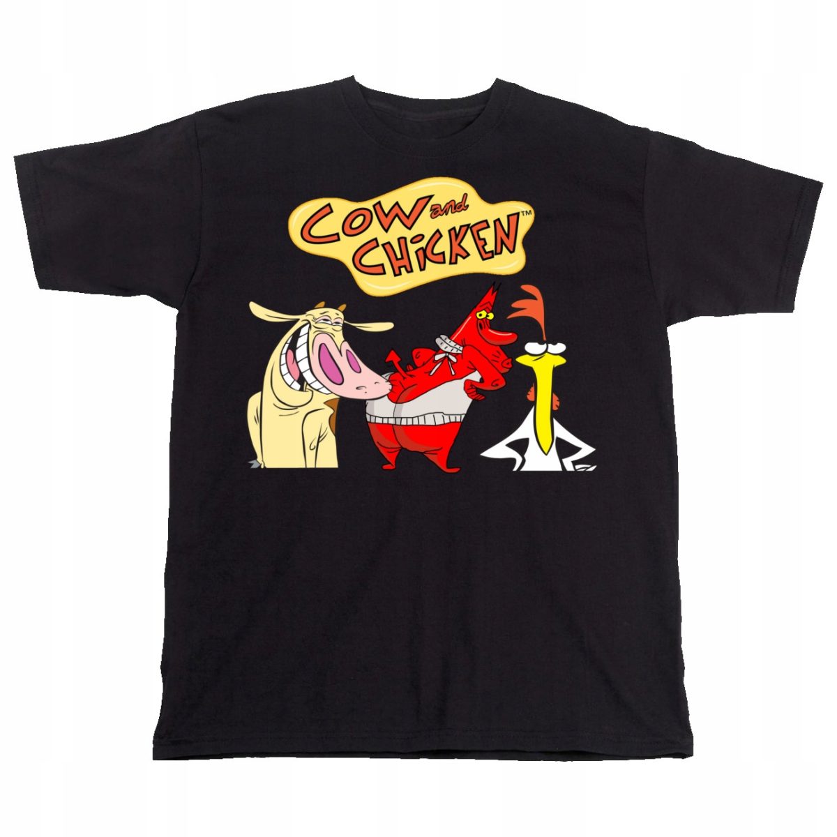 KOSZULKA MĘSKA COW & CHICKEN L 3046 CZARNA