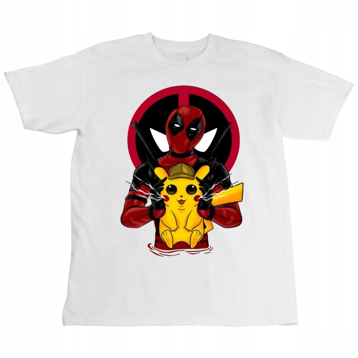 T-Shirt KOSZULKA DEADPOOL PIKACHU MARVEL PREZENT BAWEŁNA JAKOŚĆ XL 0301