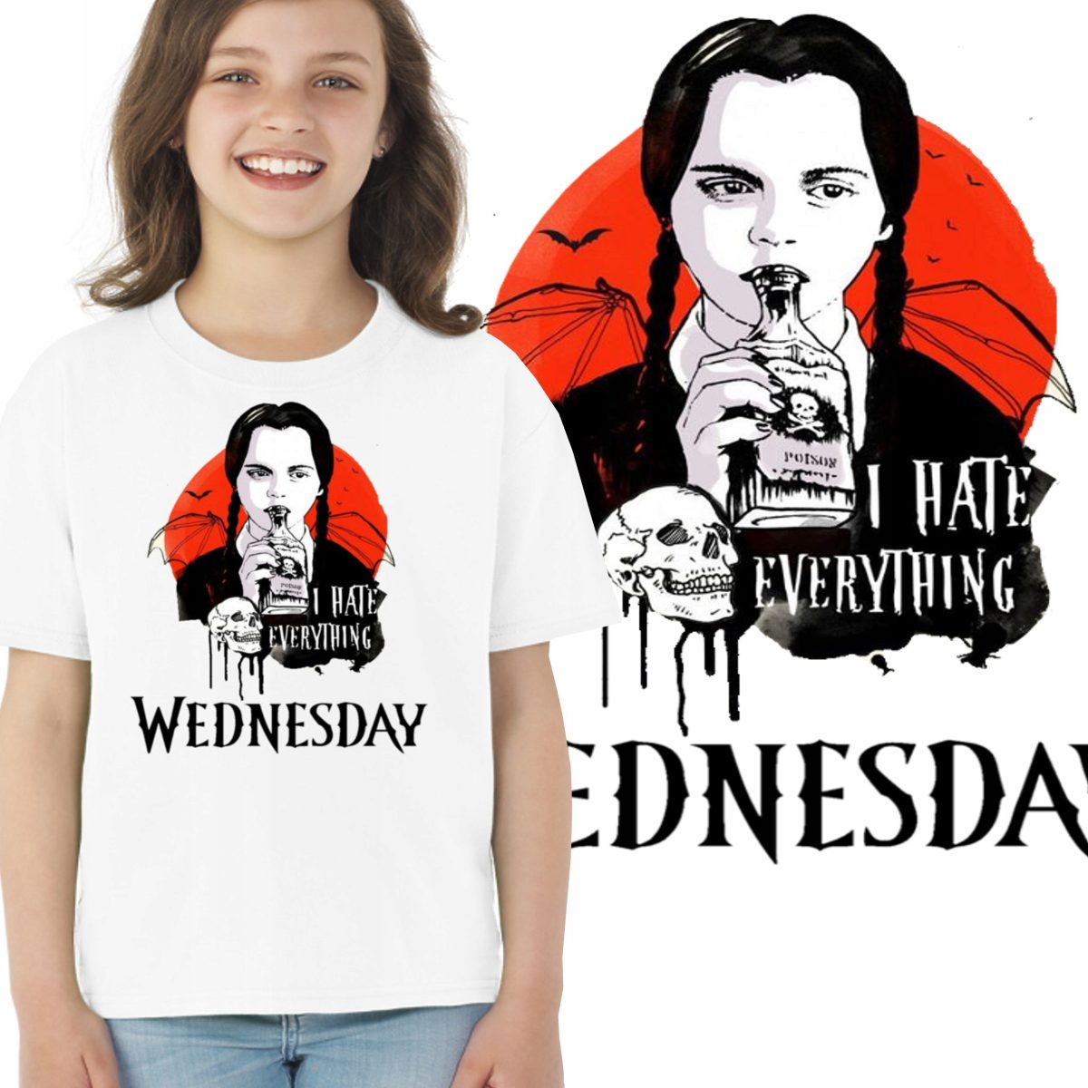 WEDNESDAY ADDAMS 3168 KOSZULKA DZIECIĘCA 104