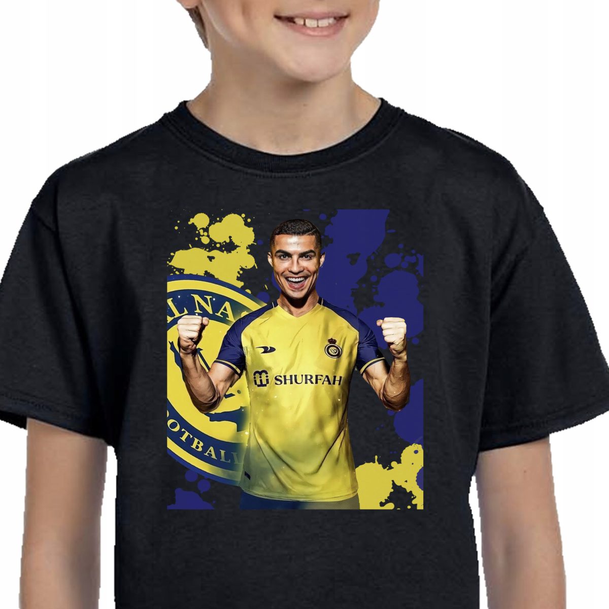 104 KOSZULKA CRISTIANO RONALDO Al-Nassr PIŁKA NOŻNA SPORT CZARNA 3358