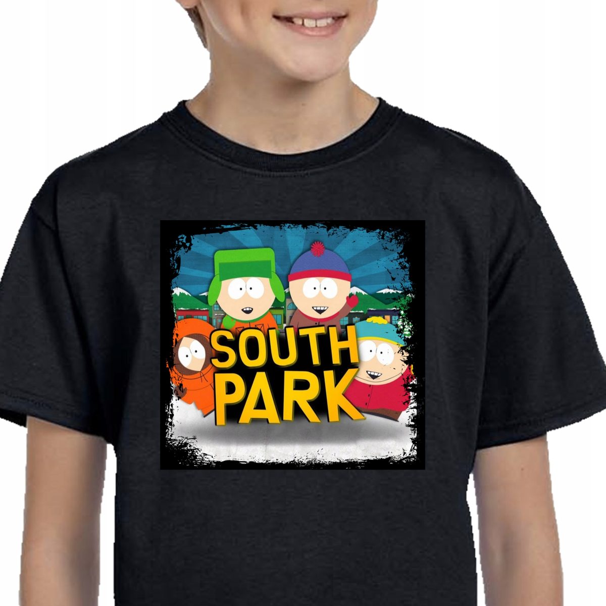 152 KOSZULKA CARTMAN Miasteczko South Park CZARNA 3354
