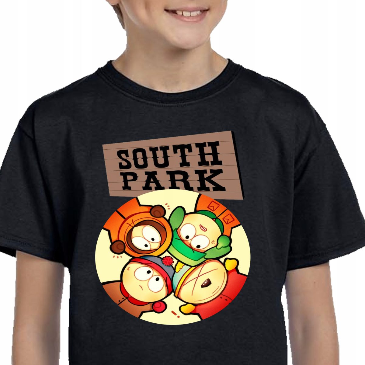 104 KOSZULKA Miasteczko South Park CARTMAN CZARNA 3352