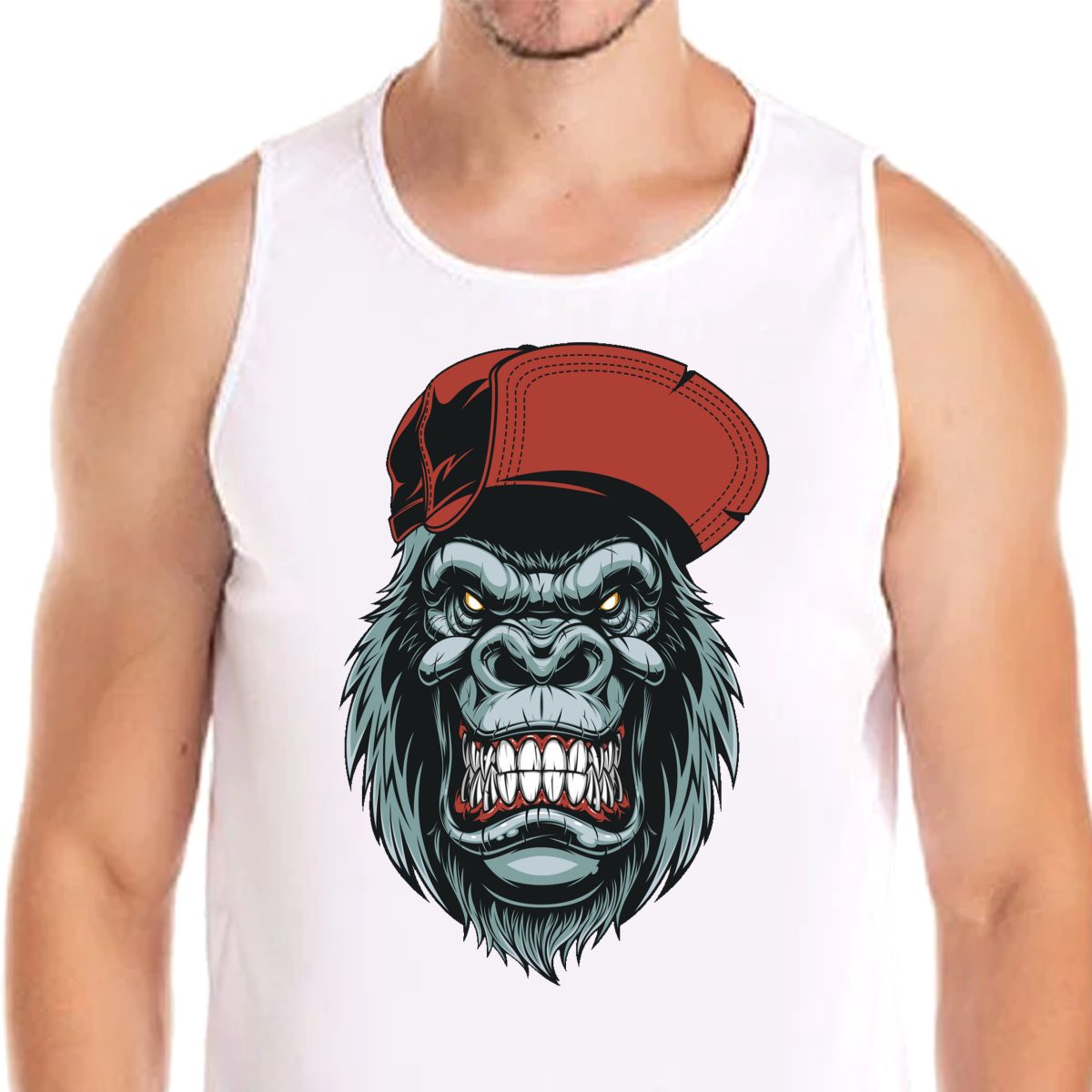 3234 TANK MAŁPA GORYL GORILLA BASEBALL S