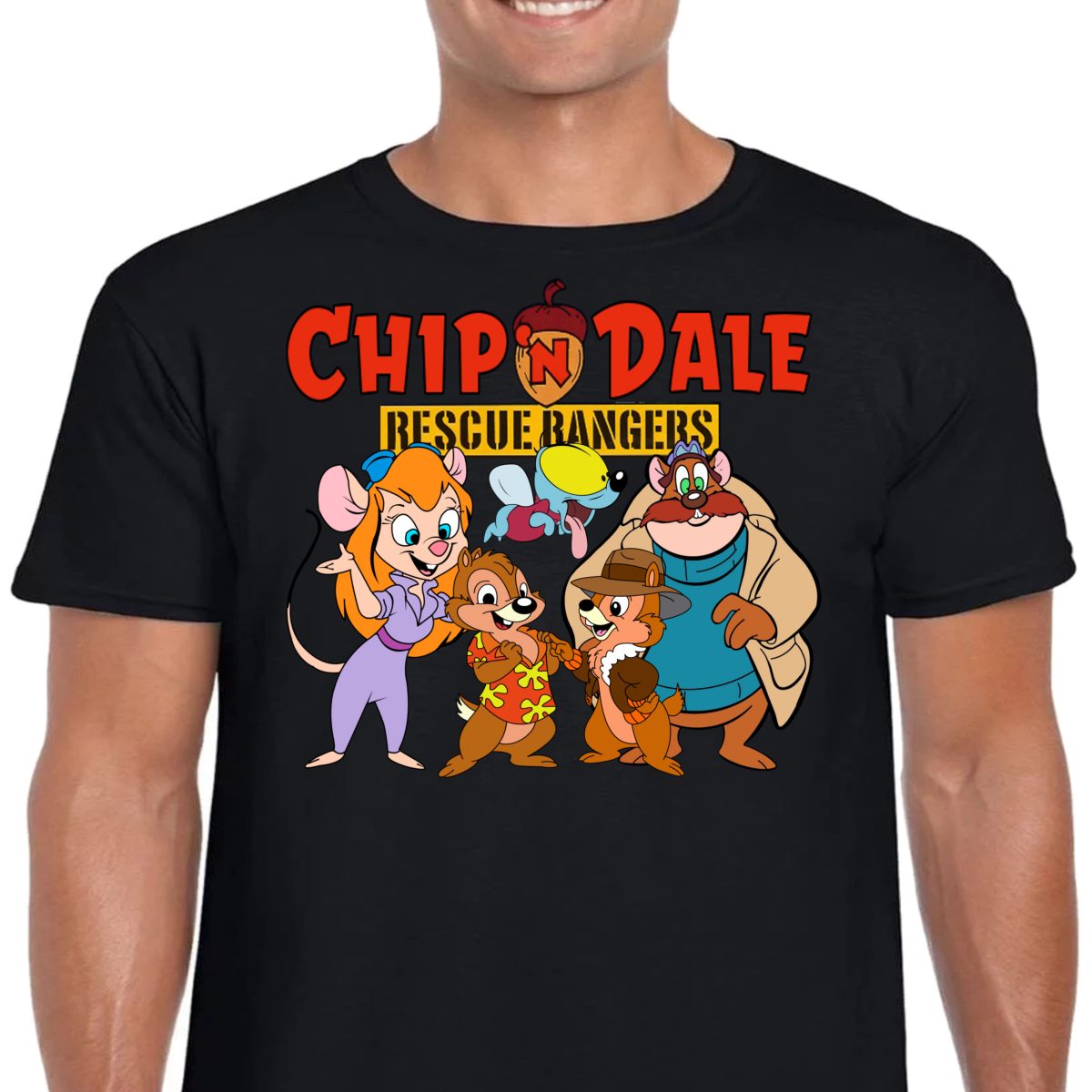 KOSZULKA CHIP I DALE RR BRYGADA M CZARNA 3301