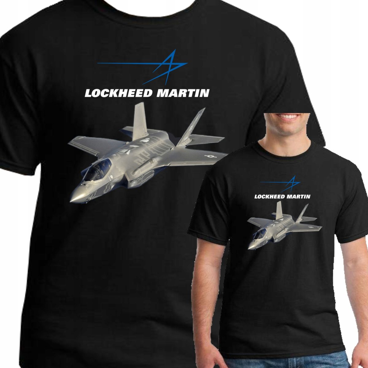 3271 F-35 LOCKHEED KOSZULKA SAMOLOT XL CZARNA