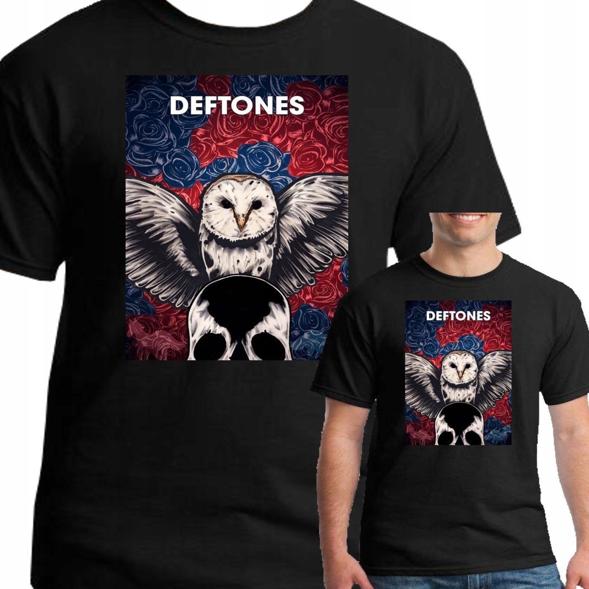 3267 KOSZULKA MĘSKA DEFTONES AROUND ROCK XL CZARNA