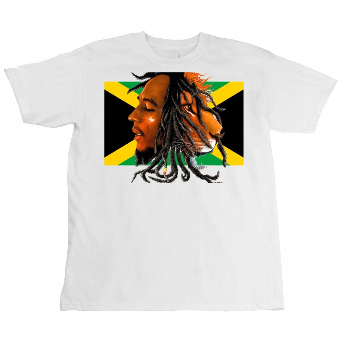 T-Shirt KOSZULKA BOB MARLEY RASTA REGGAE PREZENT JAKOŚĆ BAWEŁNA M 0807